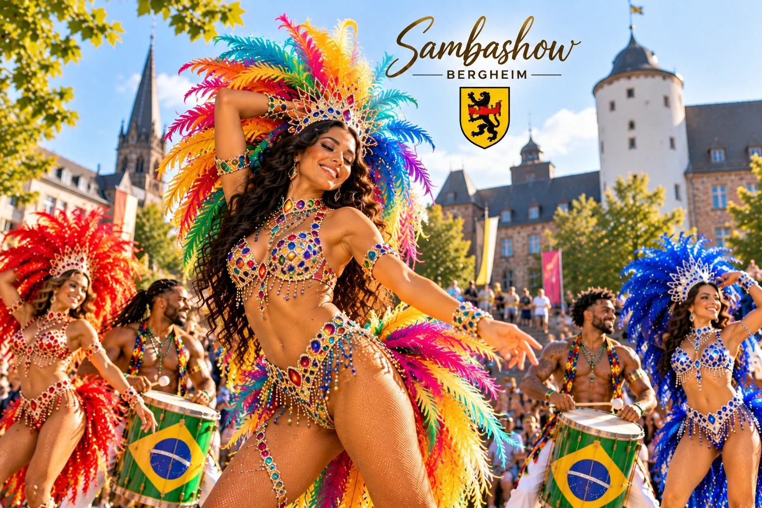 Sambashow Bergheim – Brasilianische Samba-Tänzerinnen für Events, Hochzeiten und Firmenfeiern im Rhein-Erft-Kreis