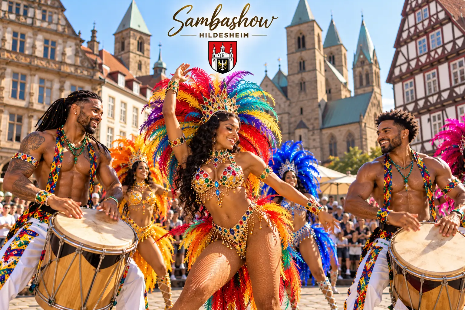 Sambashow Hildesheim – brasilianische Sambatänzerinnen, Trommler und Capoeira für Hochzeiten, Firmenfeiern und Kulturveranstaltungen