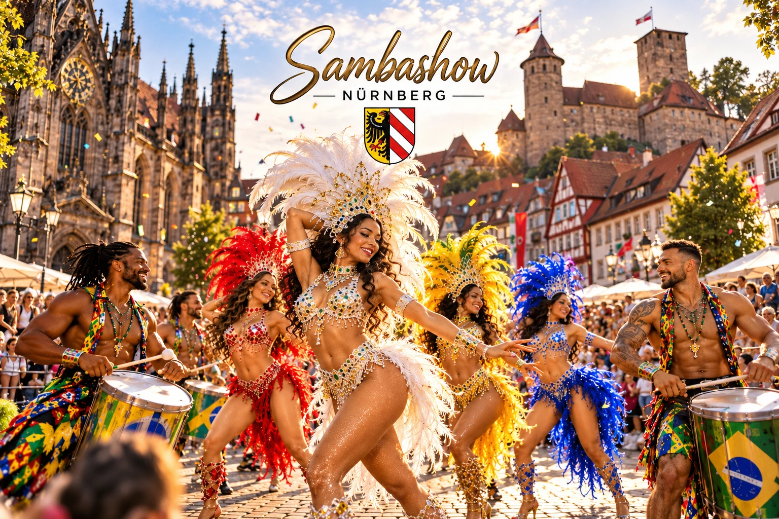 Sambashow Nürnberg – brasilianische Sambatänzerinnen und Show-Entertainment von Brasil Show Köln